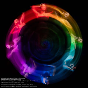 Australian Photographic Prize 2023 Portrait - FinalistSWPP Digital 2023 In-Camera Artistry - GoldIcon International Photography Awards 2023 - In-Camera Open - Silver DistinctionCapture Awards 2023 - Portrait and People - Top 20Icon International Photography Awards 2023 - In-Camera Open - WinnerIcon International Photography Awards 2023 - Grand Award - In-Camera Artistry